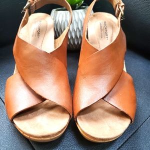 Rockport cushioned platform sling-back sandals